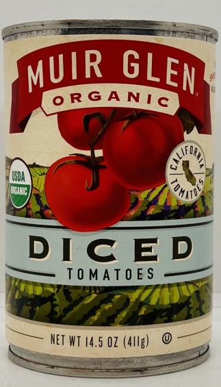 Muir Glen Diced Tomatoes 411g.