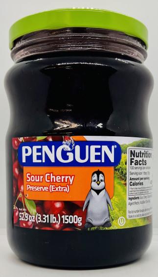 Penguen Sour Cherry Preserve Extra 1500g.