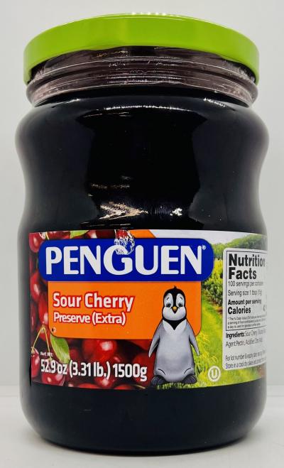 Penguen Sour Cherry Preserve Extra 1500g.