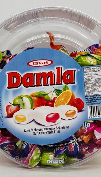 Tayas Damla Candy w. Fruit 400g.