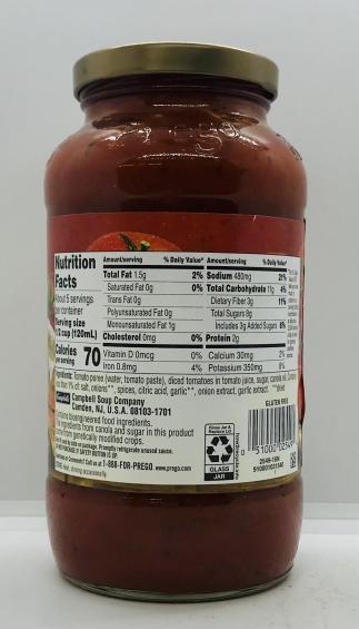 Prego Traditional Sauce 680g.