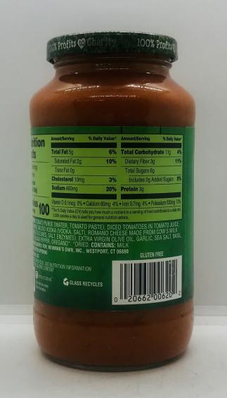 Newman's Own Vodka Sauce 680g.