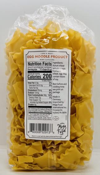 Egg Mini Lasagna Noodle 500g.