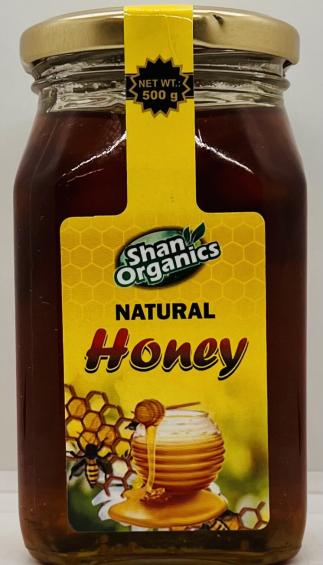 Shan Organics Natural Honey 500g.