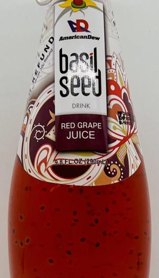 Basil Seed Drink Red Grape Juice 290g.