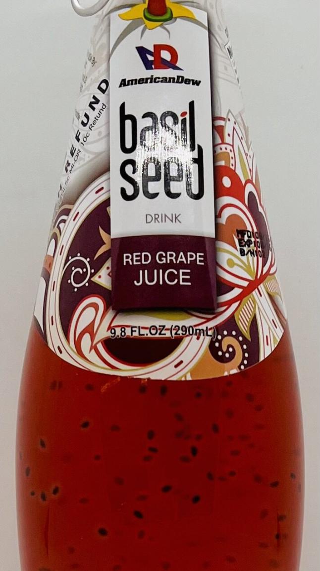 Basil Seed Drink Red Grape Juice 290g.