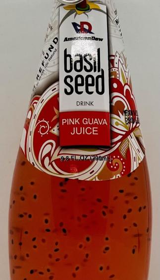 Basil Seed Pink Guava Juice 290mL.