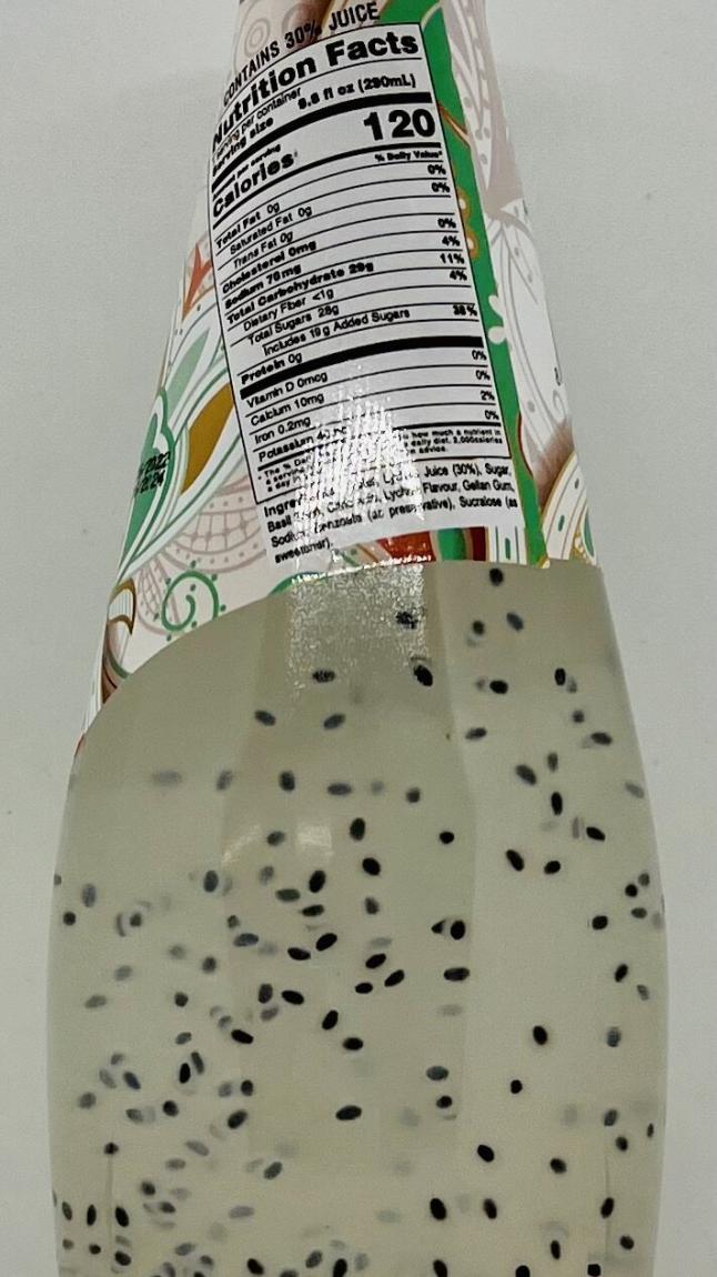 Basil Seed Lychee Juice 290mL.