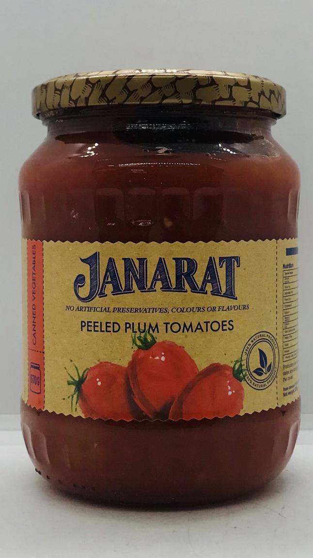 Janarat Peeled Plum Tomatoes 670g.