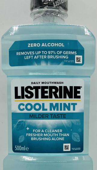 Listerine Cool Mint Milder Taste 500mL.