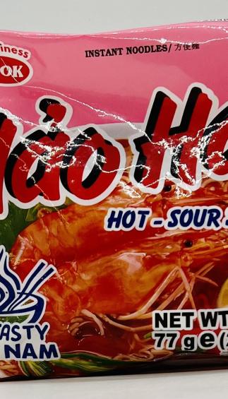 Hao Hao Hot Sour-Shrimp 77g.