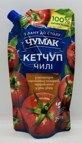 Chumak Ketchup chili 250g.