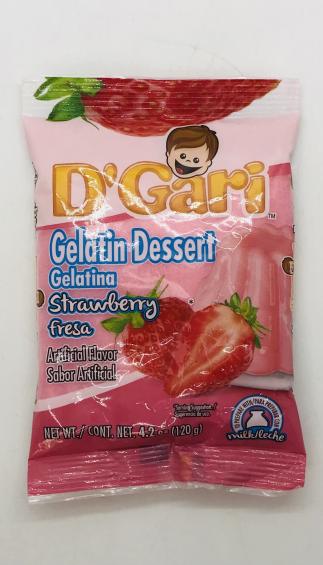 D'Gari Gelatin Dessert Strawberry 120g