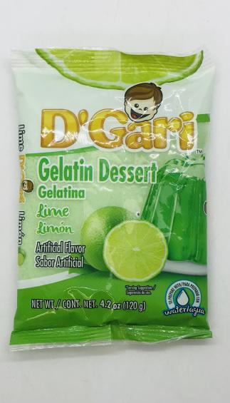 D'Gari Gelatin Dessert Lime 120g