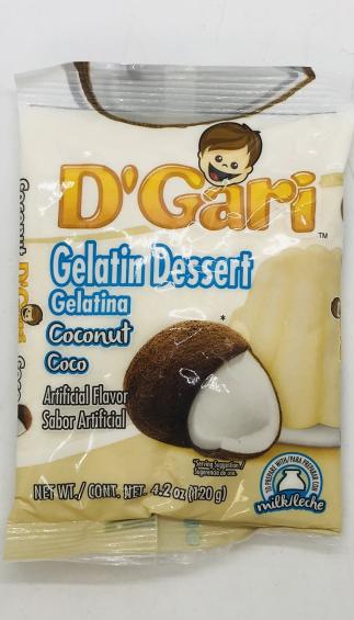 D'Gari Gelatin Dessert Coconut 120g