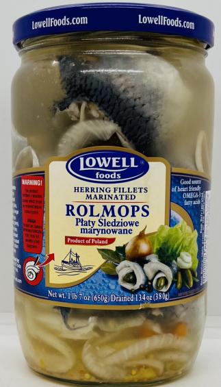 Lowell Herring Fillets Marinated 650g.