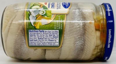 Lowell Country Style Herring Fillets 650g.