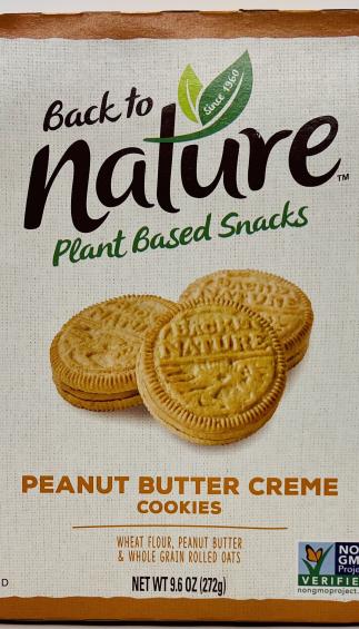 Nature Peanut Butter Creme Cookies 272g.