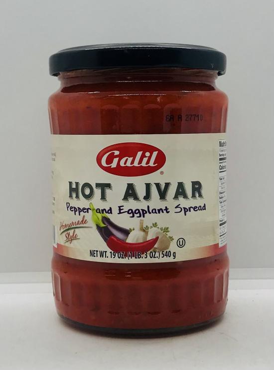 Galil Hot Ajvar Pepper and Eggplant Spread 540g.