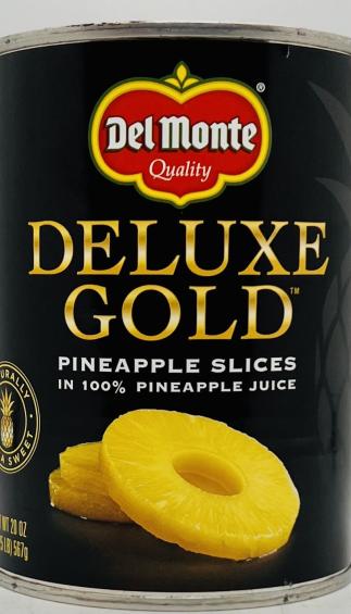 Deluxe Gold Pineapple Slices 567g.