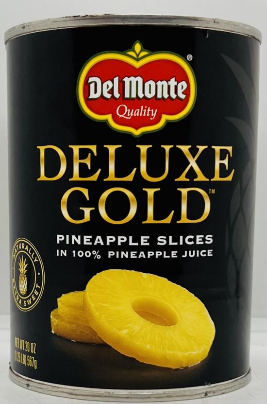 Deluxe Gold Pineapple Slices 567g.