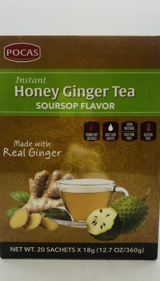 Pocas Honey Ginger Tea Soursop Flavor 360g