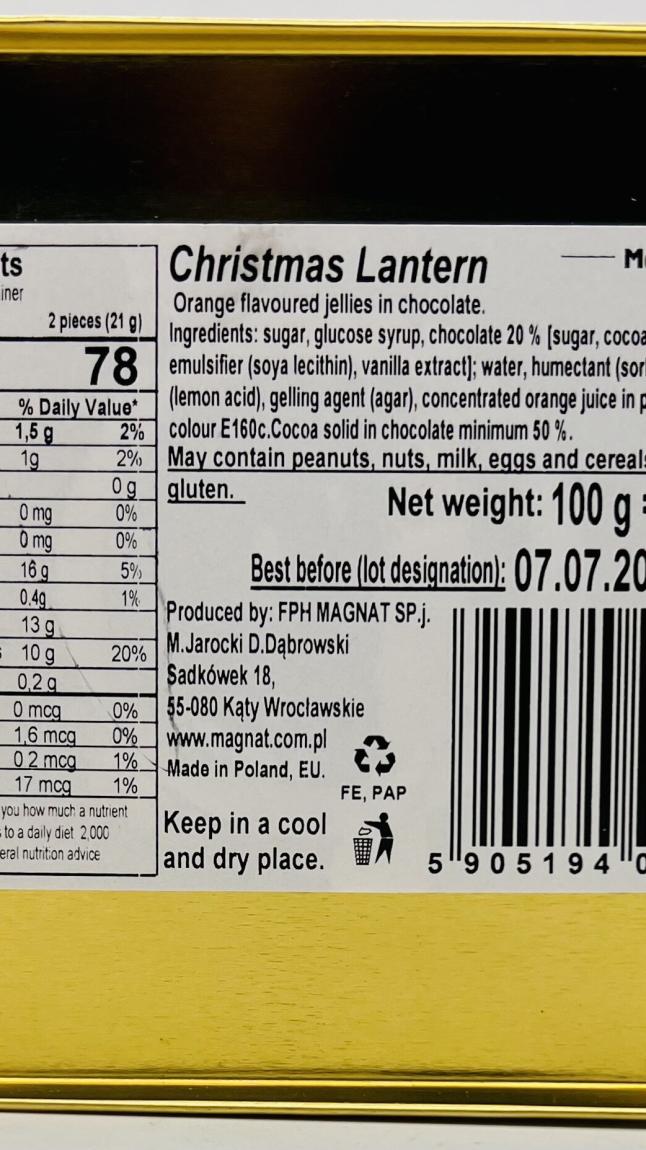 Magnat Christmas Lantern 100g.