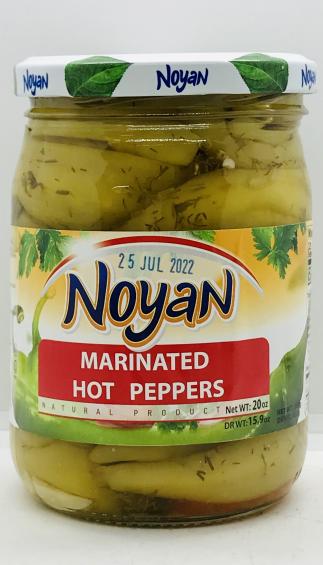 Noyan Marinated Hot Peppers 560g.