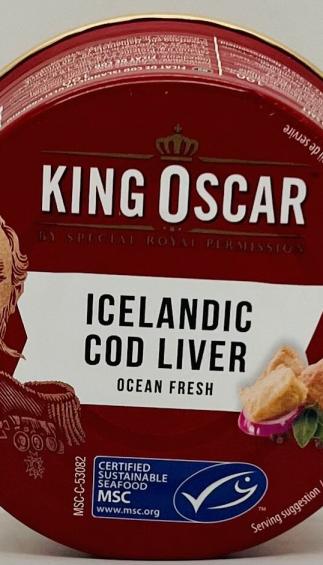 King Oscar Icelandic Cod Liver 190g.