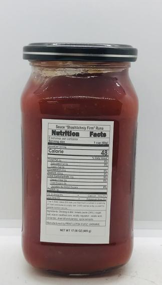 Runa Sauce Shashlichniy Firm 485g.