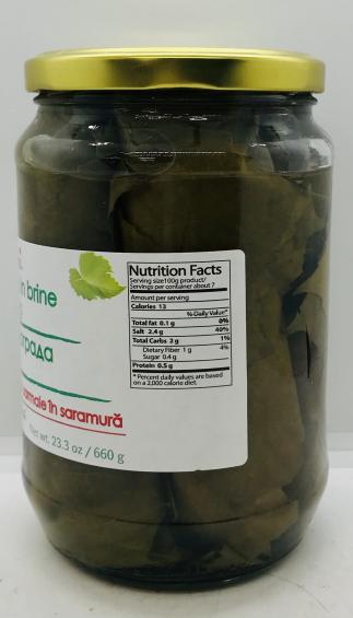 Raureni Grape Leaves 660g.