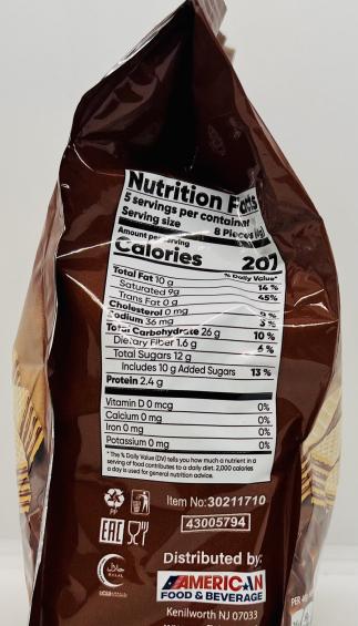 Garden Fresh Waffers Bites Chocolate 250g.