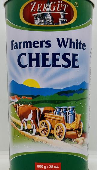 ZerGut Farmers White Cheese 800g.