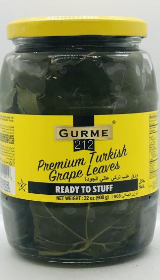 Gurme 212 Premium Turkish Grape Leaves 908g.