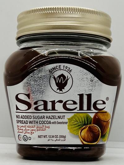 Sarelle Hazelnut no added sugar 350g.