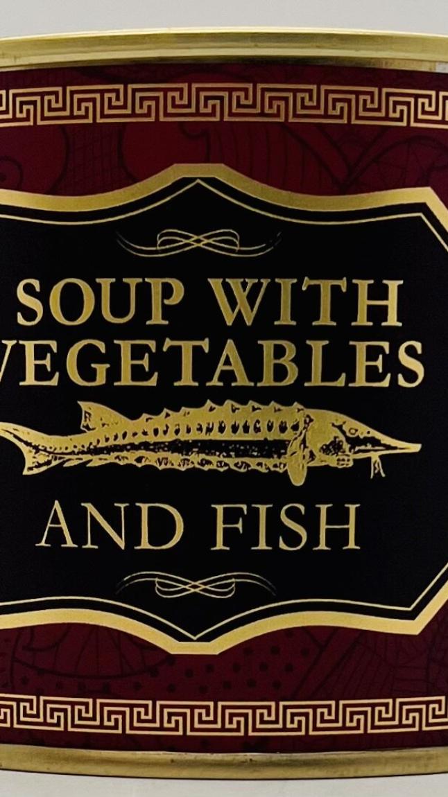 Soup w. Vegetable and Fish 530g.