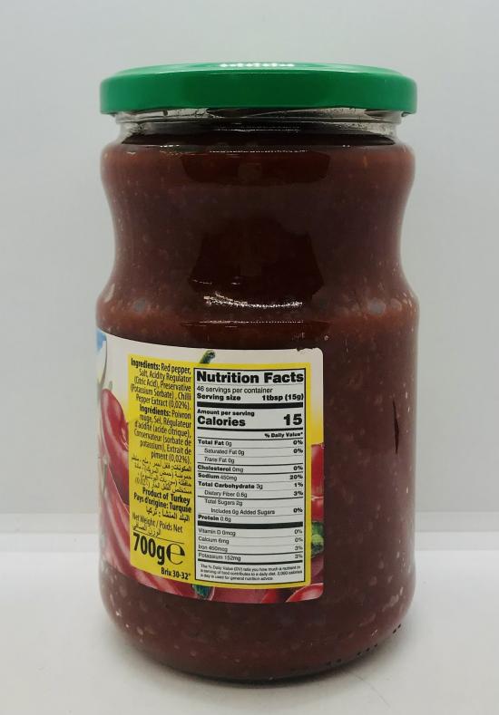 Tukas Hot Pepper Paste 700g.