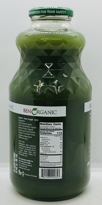 Ben Organic Green Veggie 946ml.