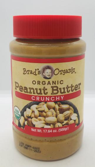 Brad's Organic Peanut Butter Crunchy 500g