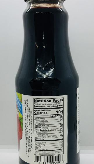 Grehills Beet Juice 1L.