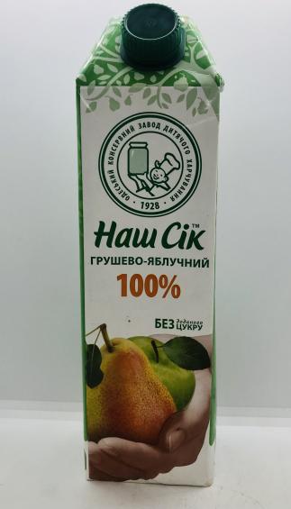 Nash Cik Pear-Apple Juice from Concentrate 0.95L.