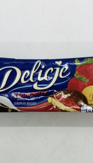 Delicje Biscuits Strawberry 147g.