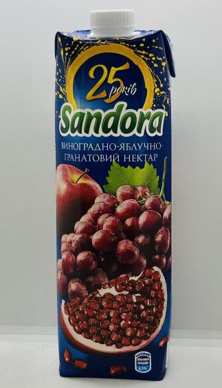 Sandora Grape-Apple-Pomegranate Nectar 0.95L.