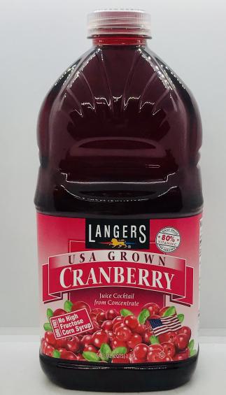 Langers Usa Grown Cranberry 1.89L.