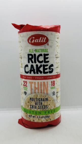 Galil Rice Cakes Multigrain w. Chia Seeds 100g.