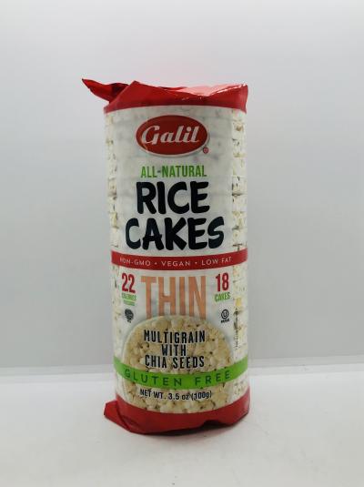 Galil Rice Cakes Multigrain w. Chia Seeds 100g.