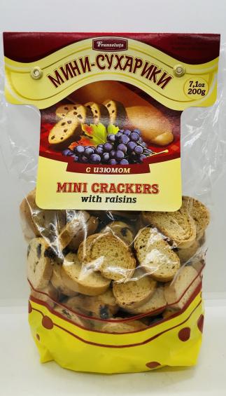 Franzeluta Mini Crackers w. Raisins 200g.