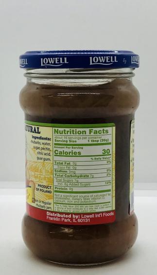 Lowell Rhubarb Jam 320g