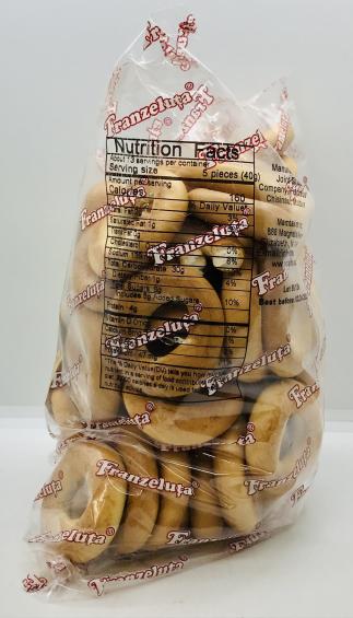 Franzeluta Crisp Bread Rings & Lemon Taste 500g.