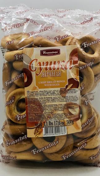 Franzeluta Crisp Bread Rings & Eggs 500g.